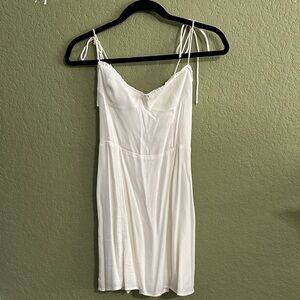 Wilfred Cream Tie-Shoulder Slip Dress